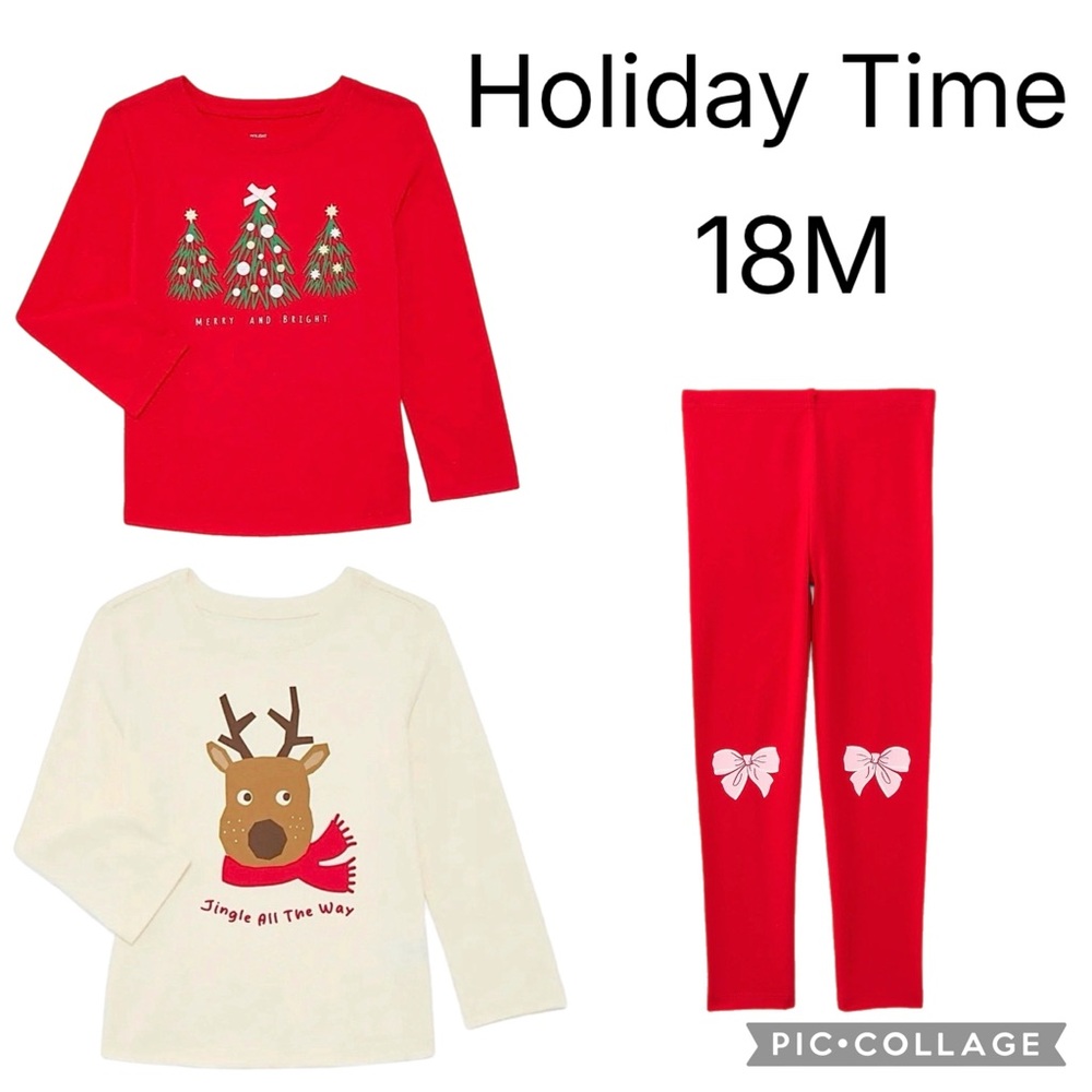 Holiday Time Christmas Tees & Leggings